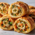 Cheesy Baked Vegetable Rolls Recipe