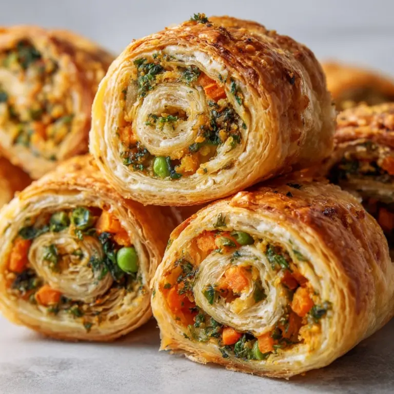 Cheesy Baked Vegetable Rolls Recipe