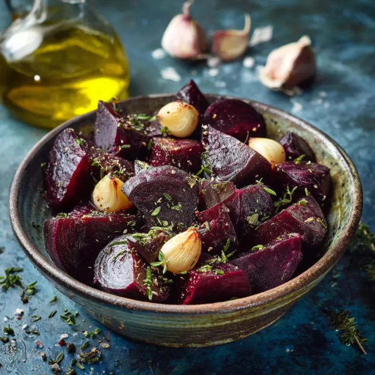 Roasted Beetroot and Garlic Recipe