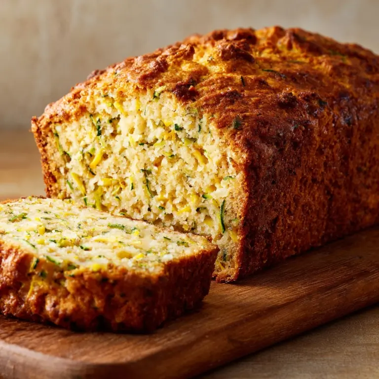 Savory Cheddar Zucchini Bread Recipe
