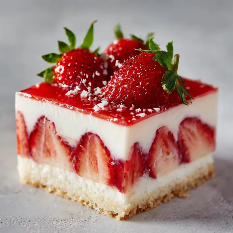 No-Bake Strawberry Jello Lasagna Recipe