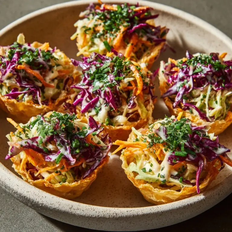 Creamy Ranch Slaw Cups Recipe