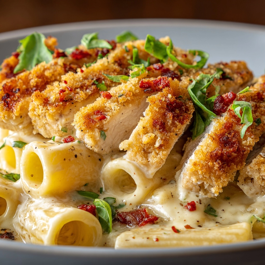 Creamy Crunchy Chicken Pasta Recipe - Recipe Image
