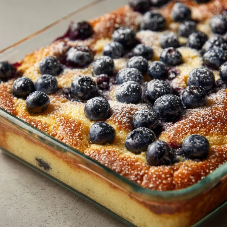 Lemon Blueberry Buttermilk Breakfast Cake Recipe