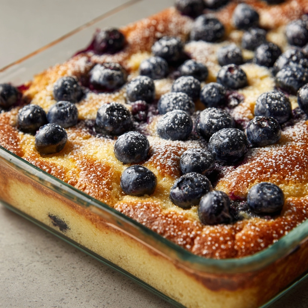 Lemon Blueberry Buttermilk Breakfast Cake Recipe - Recipe Image