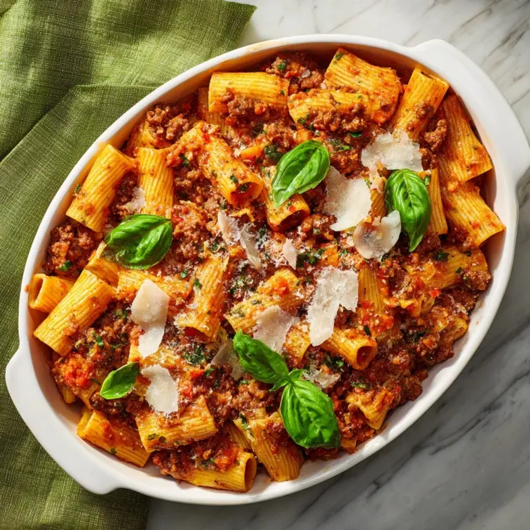 Spicy Sausage Rigatoni Recipe