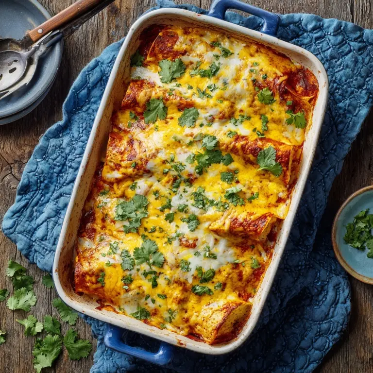 Slow Cooker Chicken Enchilada Casserole Recipe
