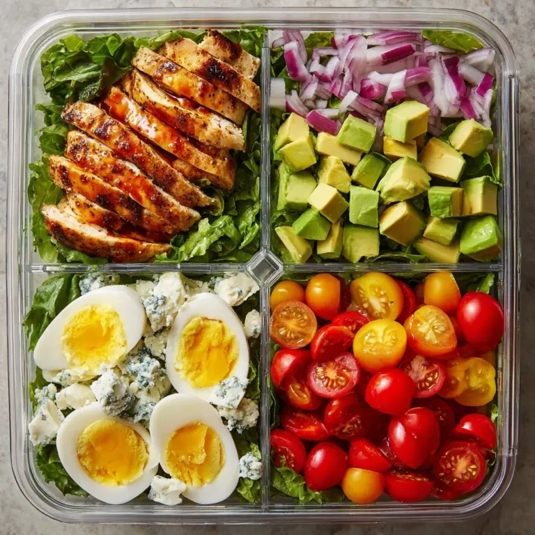 Easy Cobb Salad Meal Prep Recipe