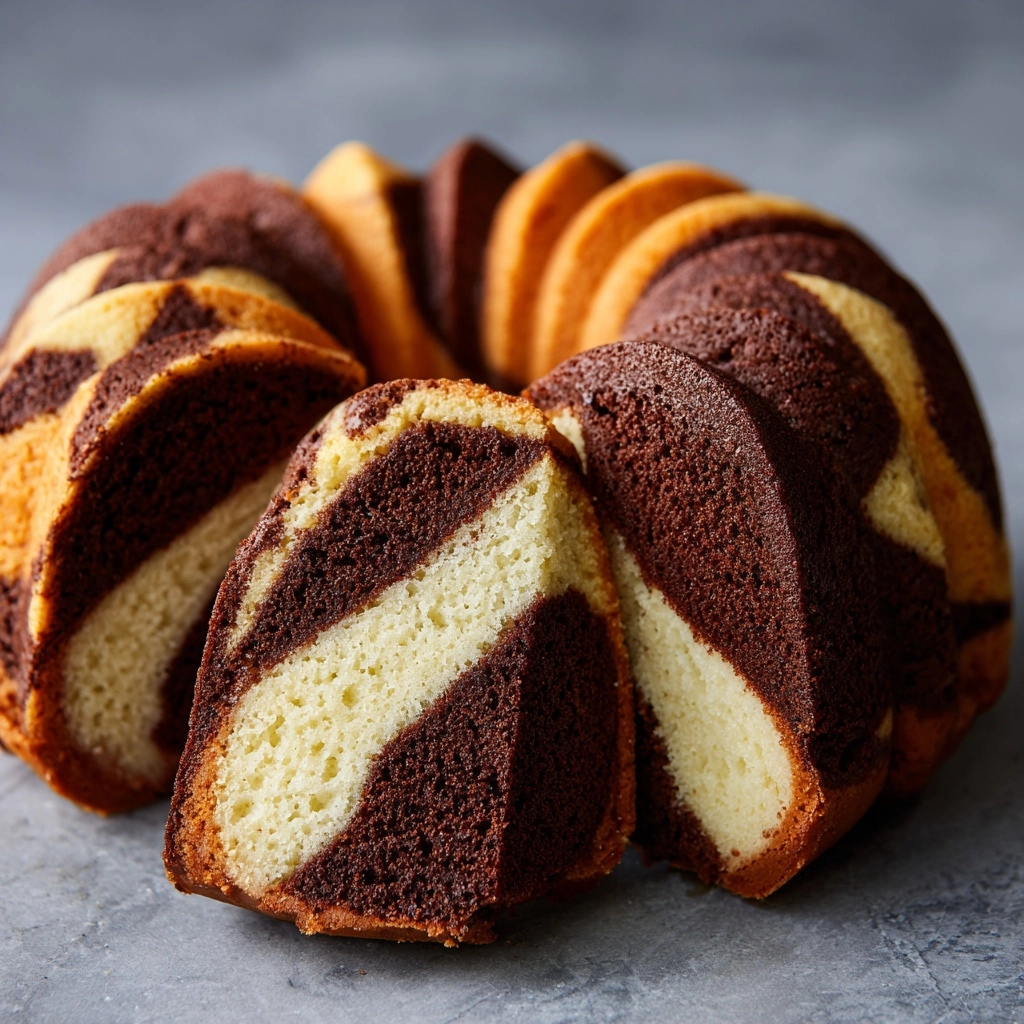 Zebra Bundt Cake Recipe - Recipe Image