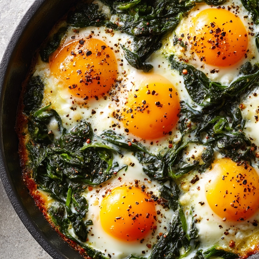 Baked Eggs Florentine Recipe - Recipe Image