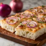 No-Knead Focaccia with Shallot Pissaladière Recipe