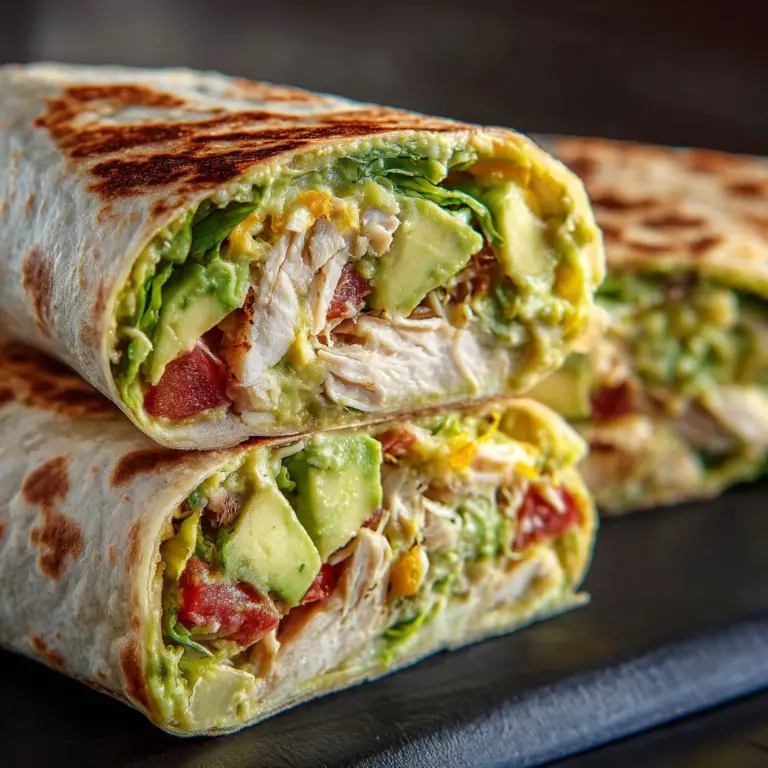 Avocado Chicken Salad Wrap Delight Recipe