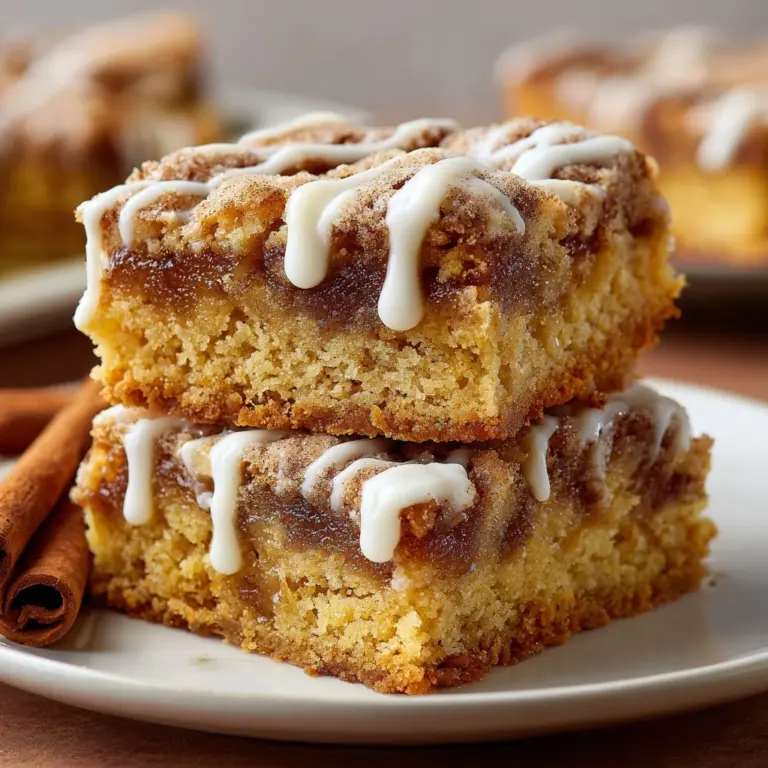 Cinnamon Roll Blondies Recipe