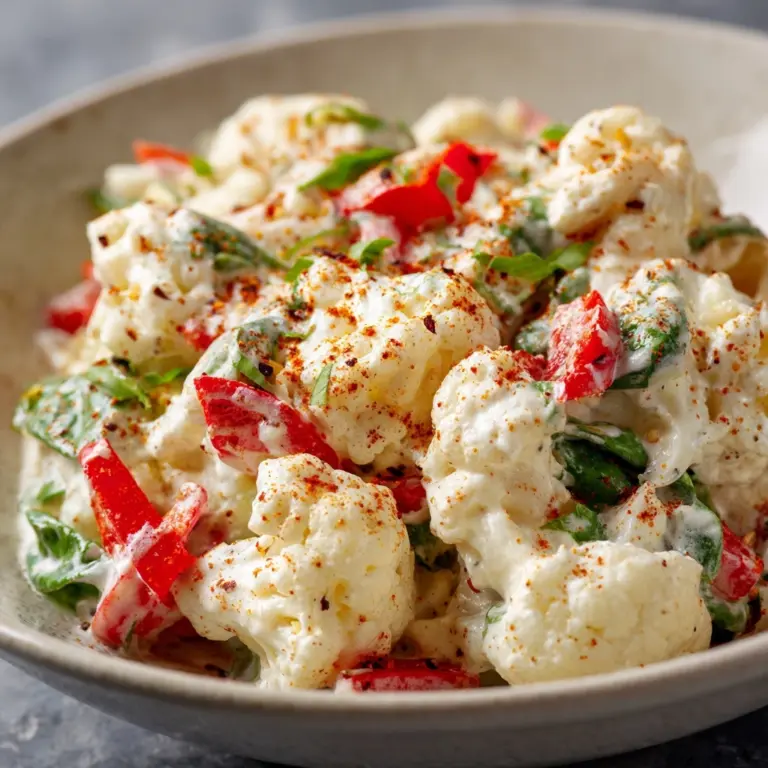 Creamy BLT Cauliflower Salad Recipe