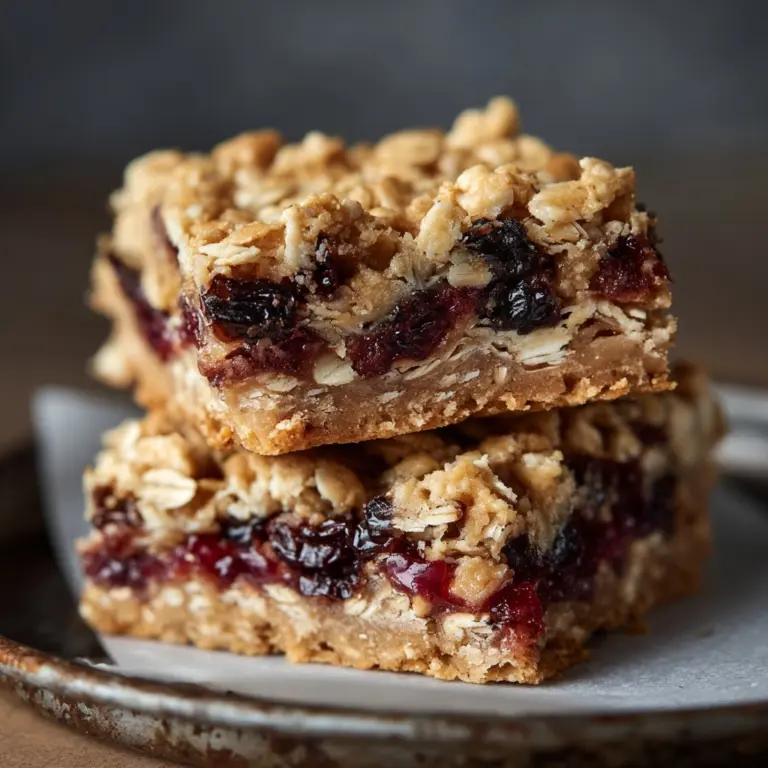 Oatmeal Raisin Cookie Bars Recipe