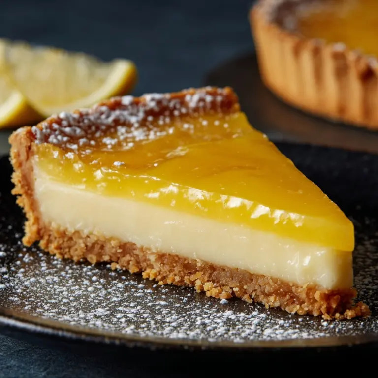 Easy Crustless Lemon Tart Recipe