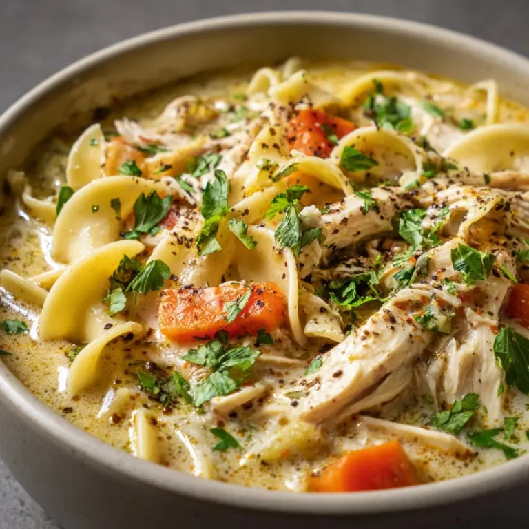 White Chicken Lasagna Soup Recipe