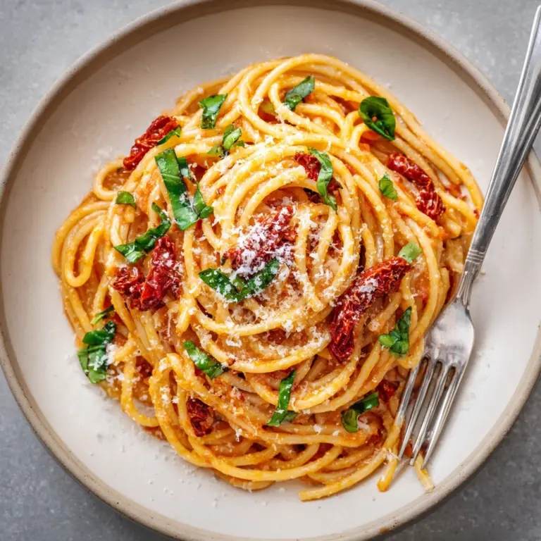 Vegan Creamy Sun-Dried Tomato Pasta Recipe