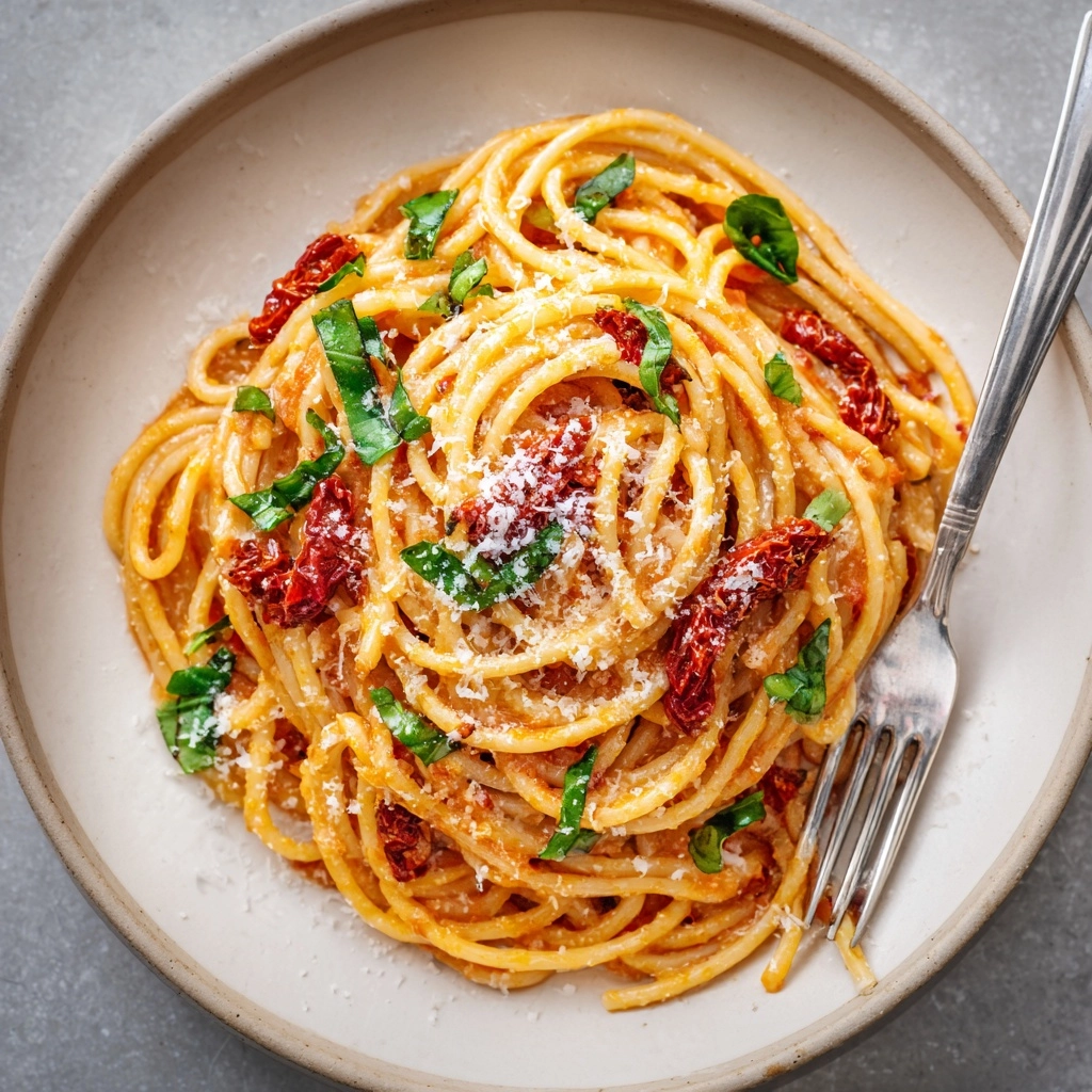 Vegan Creamy Sun-Dried Tomato Pasta Recipe