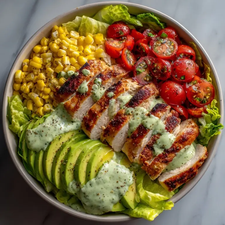 Grilled Chicken & Avocado Salad Bowl Recipe