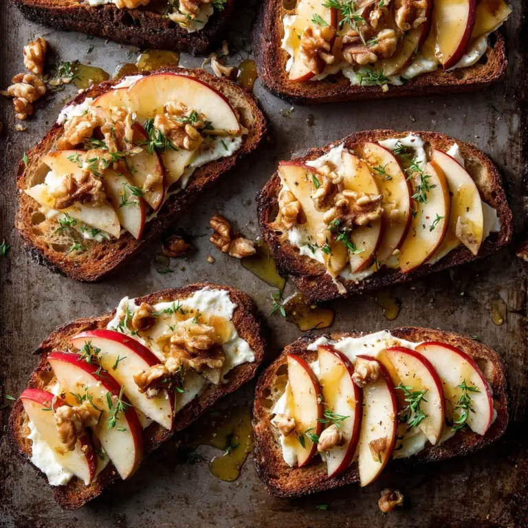 Brie, Apple, and Honey Crostini Recipe