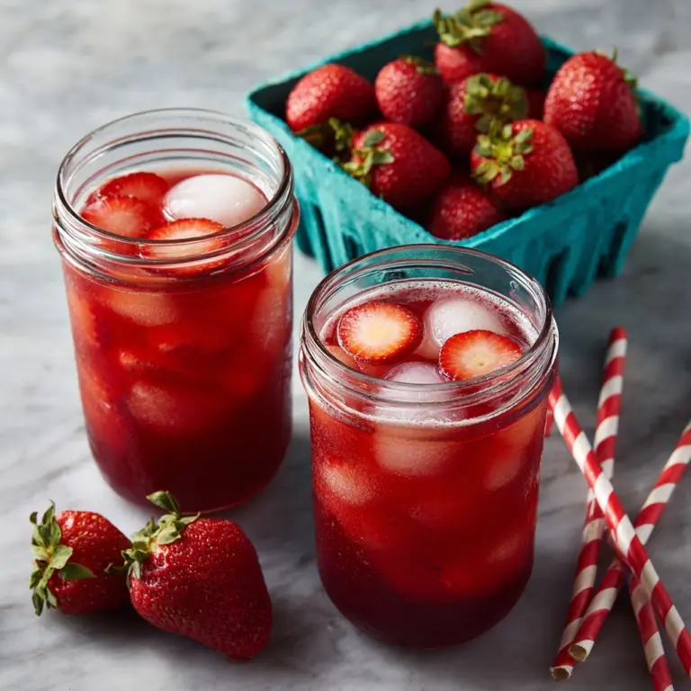 Southern Strawberry Sweet Iced Tea Recipe
