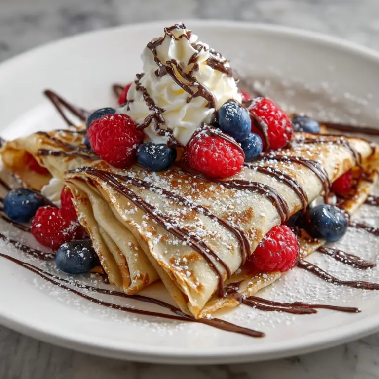 Easy Chocolate Crepes Recipe