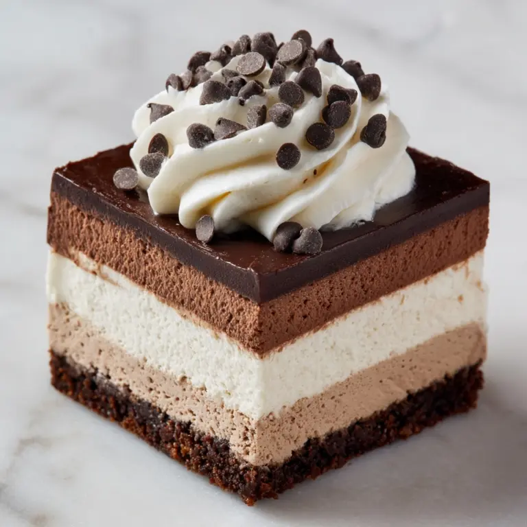 No-Bake Chocolate Mousse Bars Recipe