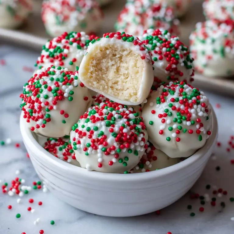 Christmas Sugar Cookie Truffles Recipe