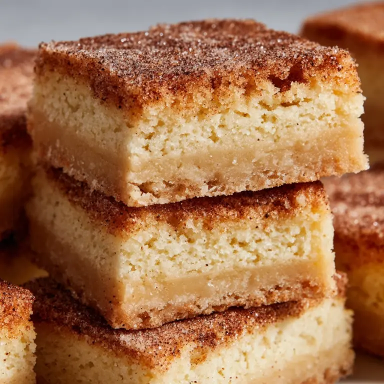 Chewy Snickerdoodle Cookie Bars Recipe