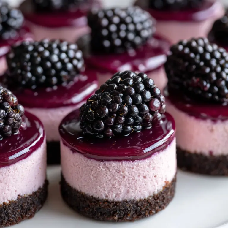 Blackberry Mini Cheesecakes Recipe