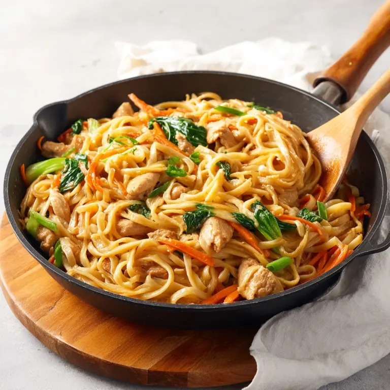 Peanut Chicken Noodles Recipe