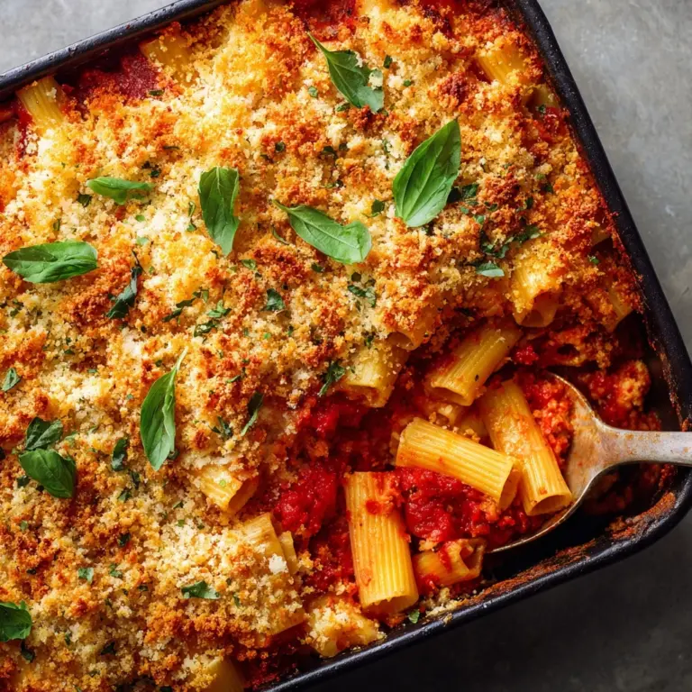 Cheesy Baked Mostaccioli Recipe