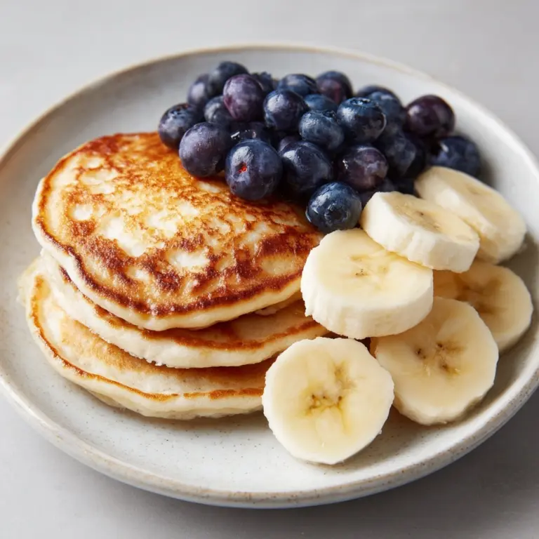Flourless Banana & Protein Powder Pancakes Recipe