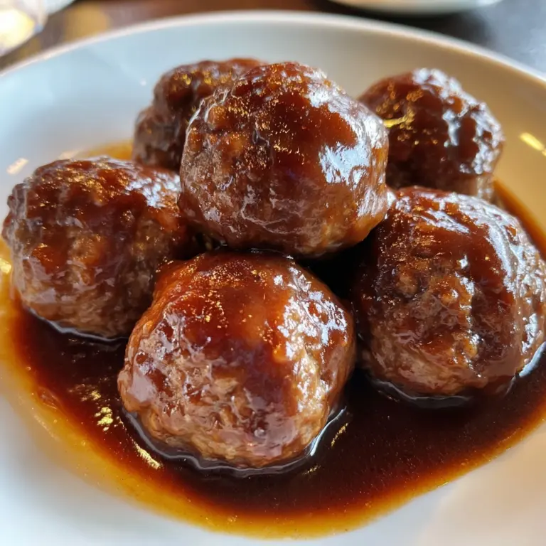 Creamy Slow Cooker Salisbury Steak Meatballs Recipe