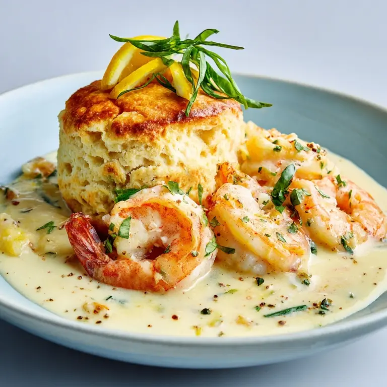 Creamy Shrimp and Biscuits Recipe
