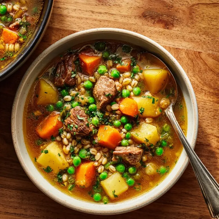 Old Fashioned Beef Barley Stew Recipe