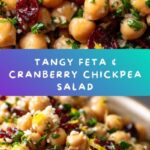 Feta & Cranberry Chickpeas with Lemon Vinaigrette Recipe