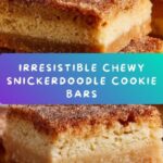 Chewy Snickerdoodle Cookie Bars Recipe