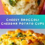 Broccoli Cheddar Smashed Potato Cups Recipe