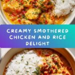 Creamy Smothered Chicken and Rice Recipe