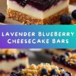 Lavender and Blueberry Cheesecake Bars Recipe