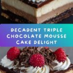 Triple Chocolate Mousse Cake Recipe