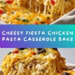 Fiesta Chicken Pasta Casserole Bake Recipe