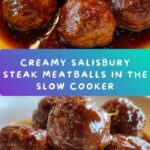 Creamy Slow Cooker Salisbury Steak Meatballs Recipe