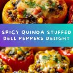 Spicy Vegetarian Quinoa Stuffed Bell Peppers Recipe