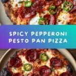 Pepperoni and Roasted Jalapeño Pesto Pan Pizza Recipe