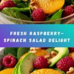 Raspberry-Spinach Salad with Avocado & Walnuts Recipe