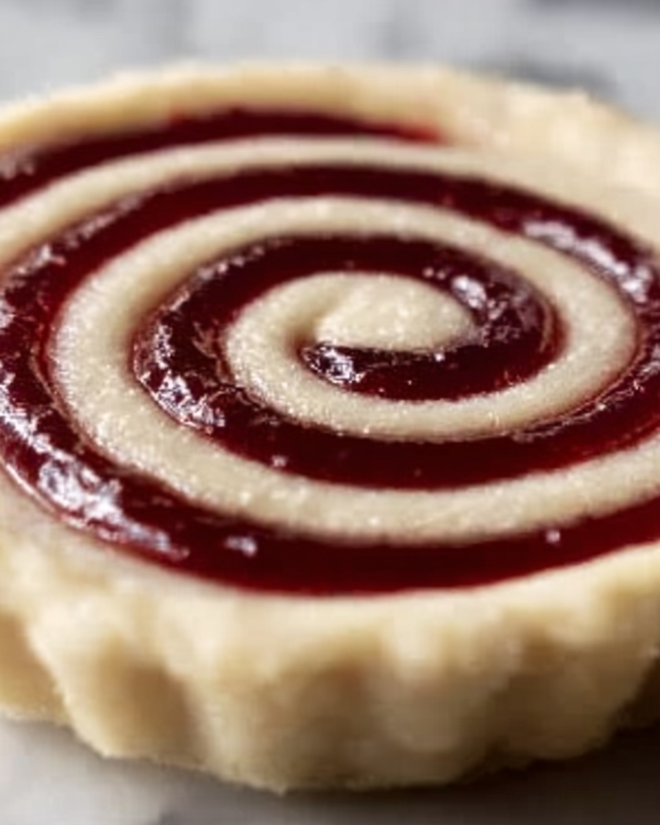 Raspberry Swirl Shortbread Cookies Recipe - Recipe Image