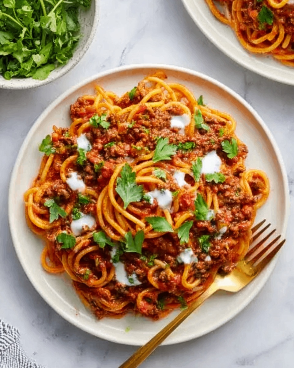 Taco-Spaghetti Skillet Recipe - Recipe Image